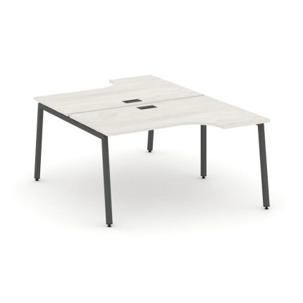 Style Project Рабочая станция эргоном. SN-4A.DRPA-021 Дуб Наварра/Металл Антрацит 1380*1632/1992*750
