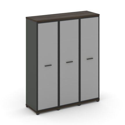 Concept Шкаф 3 узкие секции, 4 ниши CN.STU-436 RMB A Дуб Мали/Антрацит/Металл Антрацит/Сатин 1252*42