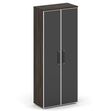 Shift Шкаф высокий широкий SK.ST-1.10R black Дуб Мали/Стекло Black 800*420*1977