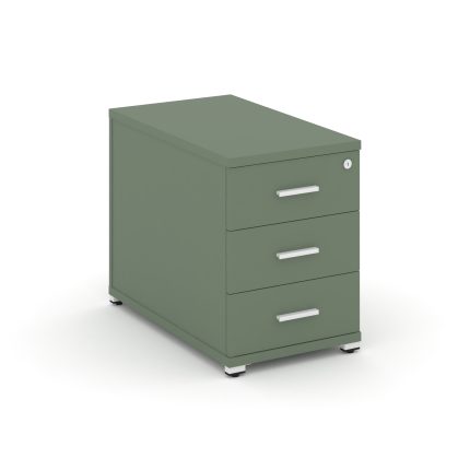 Concept Тумба опорная/приставная 3 ящ.  CN.TGO-001 W Кобо/Металл Белый 420*720*583