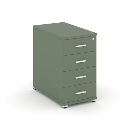 Concept Тумба опорная/приставная 4 ящ. CN.TGO-002 W Кобо/Металл Белый 420*720*750