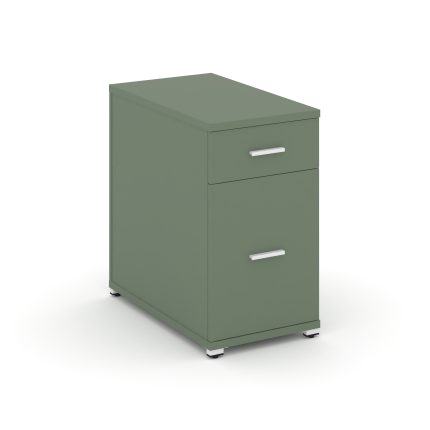 Concept Тумба опорная/приставная 1 ящ.+1 распаш. фасад CN.TGO-005 W Кобо/Металл Белый 420*720*750