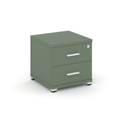 Concept Тумба приставная 2 ящ. CN.TUP-001 W Кобо/Металл Белый 420*420*416