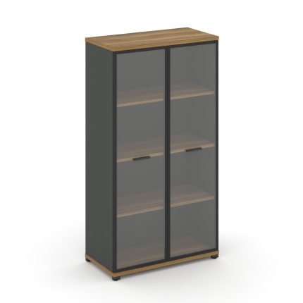 Concept Шкаф 1 широкая секция, 4 ниши CN.STS-416 RPB A Сандал Янтарный/Антрацит/Металл Антрацит/Проз