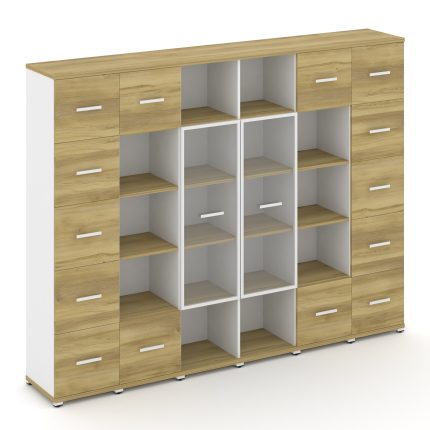 Concept Набор № 561.U CN.STUN-561 RPW W Дуб Винченцо/Белый Бриллиант/Металл Белый 2500*420*1922