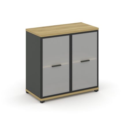 Concept Шкаф 1 широкая секция, 2 ниши CN.STS-213 RMB A Дуб Винченцо/Антрацит/Металл Антрацит/Сатин 8