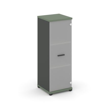 Concept Шкаф 1 узкая секция, 3 ниши CN.STU.E-316 SM A Кобо/Антрацит/Металл Антрацит/Сатин 420*420*11