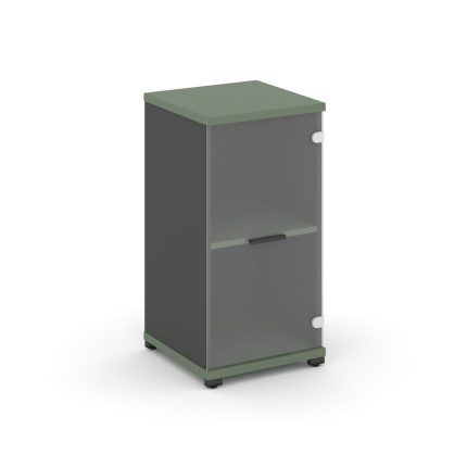 Concept Шкаф 1 узкая секция, 2 ниши CN.STU.E-213 SP A Кобо/Антрацит/Металл Антрацит/Прозрачный 420*4