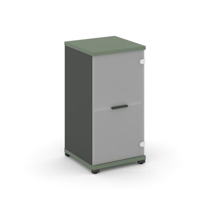 Concept Шкаф 1 узкая секция, 2 ниши CN.STU.E-213 SM A Кобо/Антрацит/Металл Антрацит/Сатин 420*420*81