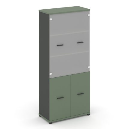 Concept Шкаф 1 широкая секция, 5 ниш CN.STS.E-512 SM A Кобо/Антрацит/Металл Антрацит/Сатин 836*420*1