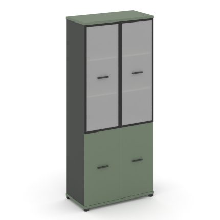 Concept Шкаф 1 широкая секция, 5 ниш CN.STS.E-512 RMB A Кобо/Антрацит/Металл Антрацит/Сатин 836*420*