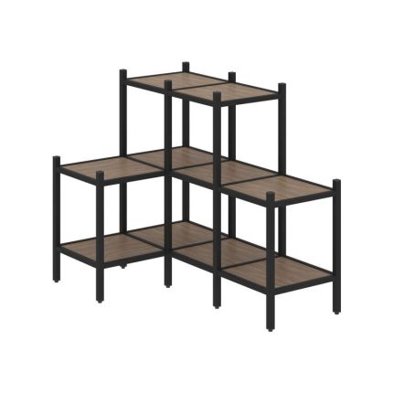 Loft Угловой внутренний стеллаж VR.L-37 Дуб Аризона/Металл Черный 862*1278*1047