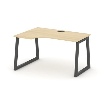 Style Project Стол рабочий эргоном. SN-5T1.SPA-012(L) Акация Лорка/Металл Антрацит/Заглушка Пластик