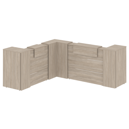 Onix Ресепшн O.R-K-33 Дуб Аттик 2607*3007*1187