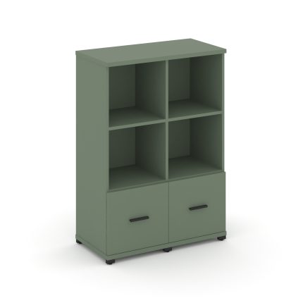 Concept Шкаф 2 узкие секции, 3 ниши CN.STU-321 B Кобо/Металл Черный 836*420*1186