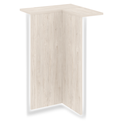 Onix Колонна угловая с подсветкой внутренняя левая O.R-KU.VNU.S (L) Денвер Светлый 759*759*1175