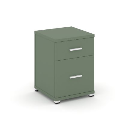 Concept Тумба опорная/приставная 1 ящ.+1 распаш. фасад CN.TUO-004 W Кобо/Металл Белый 420*420*583