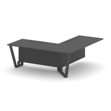 Steel Meet Проходной угловой модуль правый KDK-PR.B.SPPOU-20(R) Антрацит/Металл Антрацит 2000*2000*7