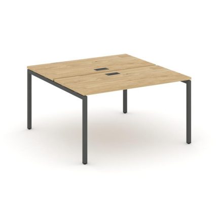 Style Project Рабочая станция 2-х сторон. SN-4P.DRS-014 Тиквуд Светлый/Металл Антрацит 1580*1432*750