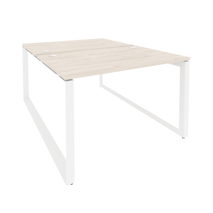Onix Рабочая станция на О-образном м/к O.MO-D.RS-2.2.8 Денвер Светлый/Металл Белый 1180*1635*750