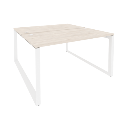 Onix Рабочая станция на О-образном м/к O.MO-D.RS-2.3.7 Денвер Светлый/Металл Белый 1380*1475*750