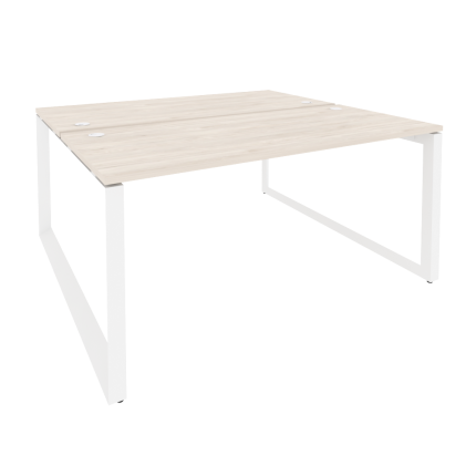 Onix Рабочая станция на О-образном м/к O.MO-D.RS-2.4.7 Денвер Светлый/Металл Белый 1580*1475*750