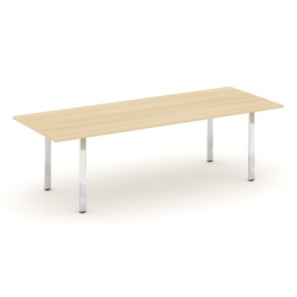 Style Project Direct Lux Стол переговорный M-SN-6P.SPRG-258.3 Акация Лорка/Нержавеющая Сталь/Хром 25