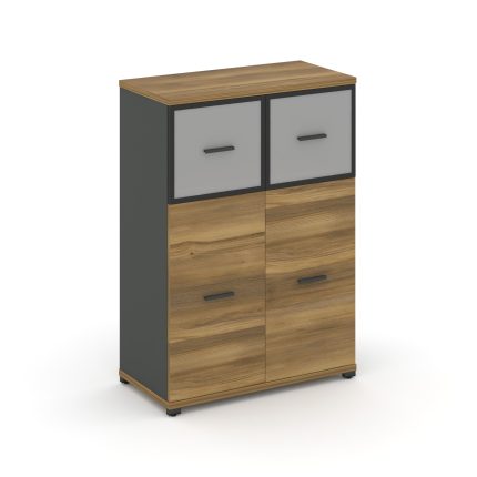 Concept Шкаф 1 широкая секция, 3 ниши CN.STS-314 RMB A Сандал Янтарный/Антрацит/Металл Антрацит/Сати