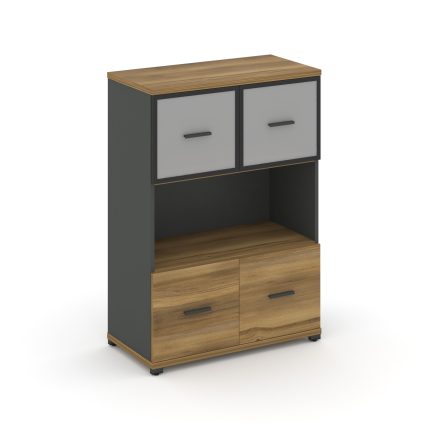 Concept Шкаф 1 широкая секция, 3 ниши CN.STS-315 RMB A Сандал Янтарный/Антрацит/Металл Антрацит/Сати