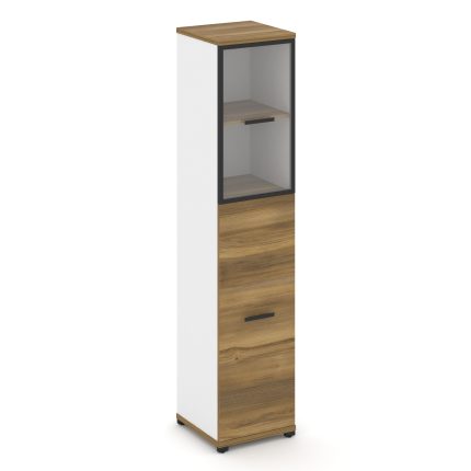 Concept Шкаф 1 узкая секция, 5 ниш CN.STU-515 RPB B Сандал Янтарный/Белый Бриллиант/Металл Черный/Пр