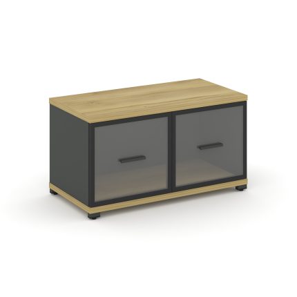 Concept Шкаф 1 широкая секция, 1 ниша CN.STS-113 RPB A Дуб Винченцо/Антрацит/Металл Антрацит/Прозрач