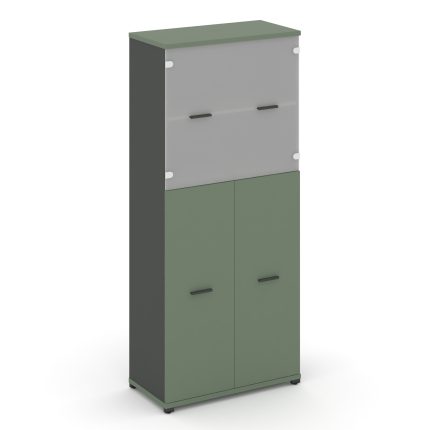 Concept Шкаф 1 широкая секция, 5 ниш CN.STS.E-515 SM A Кобо/Антрацит/Металл Антрацит/Сатин 836*420*1