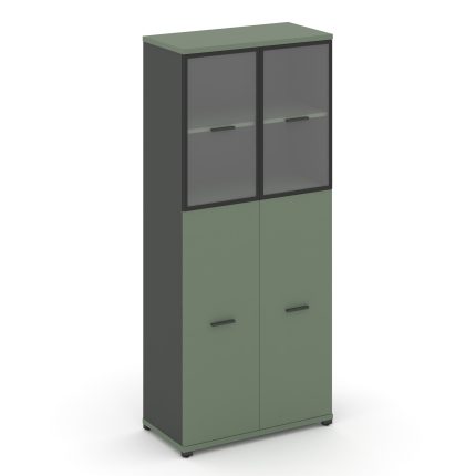 Concept Шкаф 1 широкая секция, 5 ниш CN.STS.E-515 RPB A Кобо/Антрацит/Металл Антрацит/Прозрачный 836