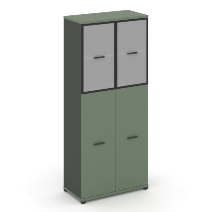 Concept Шкаф 1 широкая секция, 5 ниш CN.STS.E-515 RMB A Кобо/Антрацит/Металл Антрацит/Сатин 836*420*