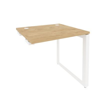 Onix Стол-приставка на О-образном м/к к опорным элементам O.MO-SPR-0.7 Тиквуд Светлый/Металл Белый 7