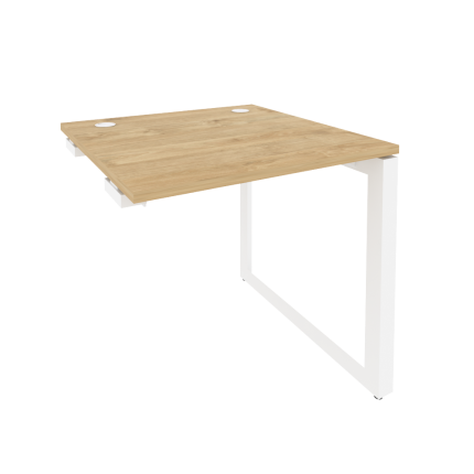 Onix Стол-приставка на О-образном м/к к опорным элементам O.MO-SPR-0.8 Тиквуд Светлый/Металл Белый 7