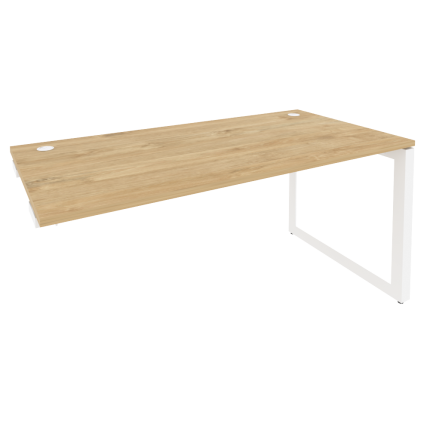 Onix Стол-приставка на О-образном м/к к опорным элементам O.MO-SPR-4.8 Тиквуд Светлый/Металл Белый 1