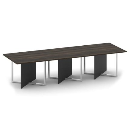 Shift Стол переговорный, тройной, прямоугольный SK.SP-KV-110-3 Дуб Мали/Антрацит 3300*1100*753