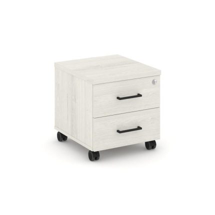 Style Project Тумба мобильная усил. колеса SN.TMU-001 Дуб Наварра/Черный Ручки 416*460*437