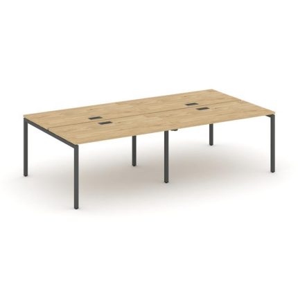 Style Project Рабочая станция 2-х сторон. SN-4P.DRS-041 Тиквуд Светлый/Металл Антрацит 1960*1432*750