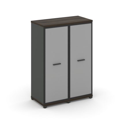 Concept Шкаф 2 узкие секции, 3 ниши CN.STU-326 RMB A Дуб Мали/Антрацит/Металл Антрацит/Сатин 836*420