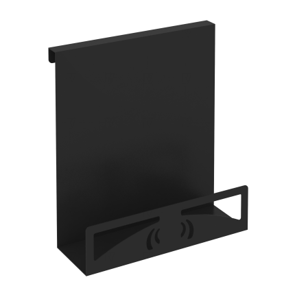 Навесной лоток для бумаг вертикальный узкий MAN-22 Металл Черный 230*100*250