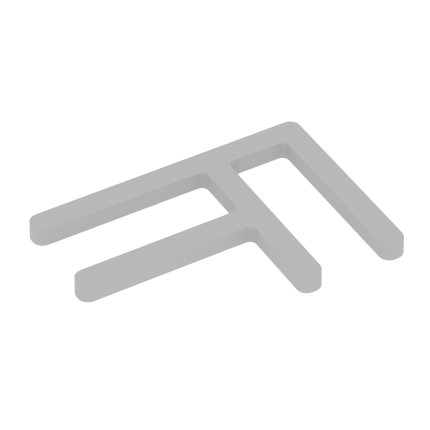 R-line Комплект соединителей угловых (2шт.) AP.S-UG Металл Серый 82*57*5