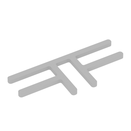 R-line soft Комплект соединителей Т-образных (2 шт.) AP.S-TO-TI Металл Серый 136*57*5