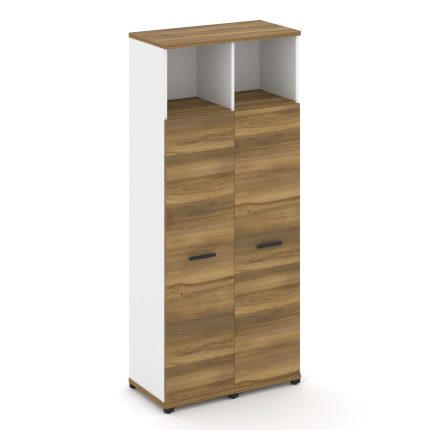 Concept Шкаф 2 узкие секции, 5 ниш CN.STU-526 B Сандал Янтарный/Белый Бриллиант/Металл Черный 836*42