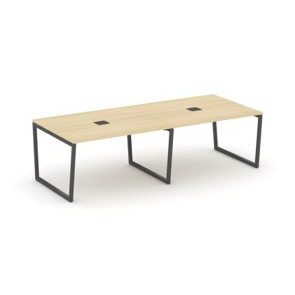 Style Project Стол переговорный SN-4T2.SPRG-044 Акация Лорка/Металл Антрацит/Заглушка Металл Антраци