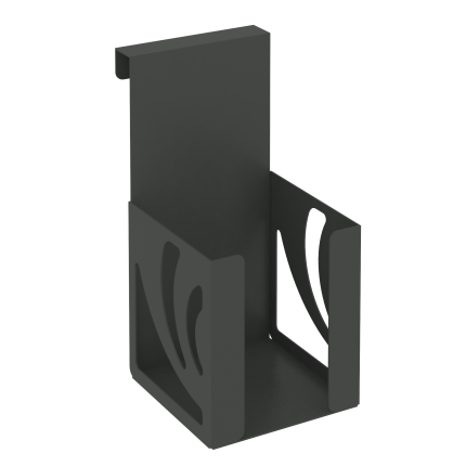 Навесной лоток для бумажных блоков MAN-03 Металл Антрацит 100*120*200