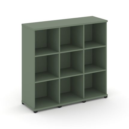 Concept Стеллаж 3 узкие секции, 3 ниши CN.STU-330 Кобо/Металл Черный 1252*420*1186