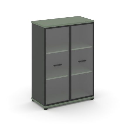 Concept Шкаф 1 широкая секция, 3 ниши CN.STS.E-316 RPB A Кобо/Антрацит/Металл Антрацит/Прозрачный 83