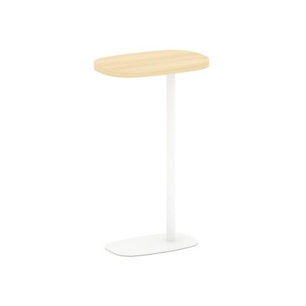 Asti Стол журнальный (овальный) AS.SJ-002 Акация Лорка/Металл Белый 420*280*670